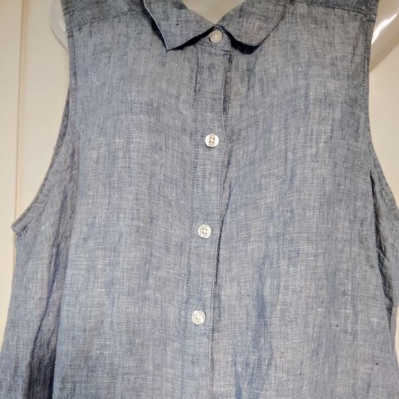 Tommy Bahama Women's Two Palms 100% Linen Midi Shirt Dress Size L - Picture 3 of 6